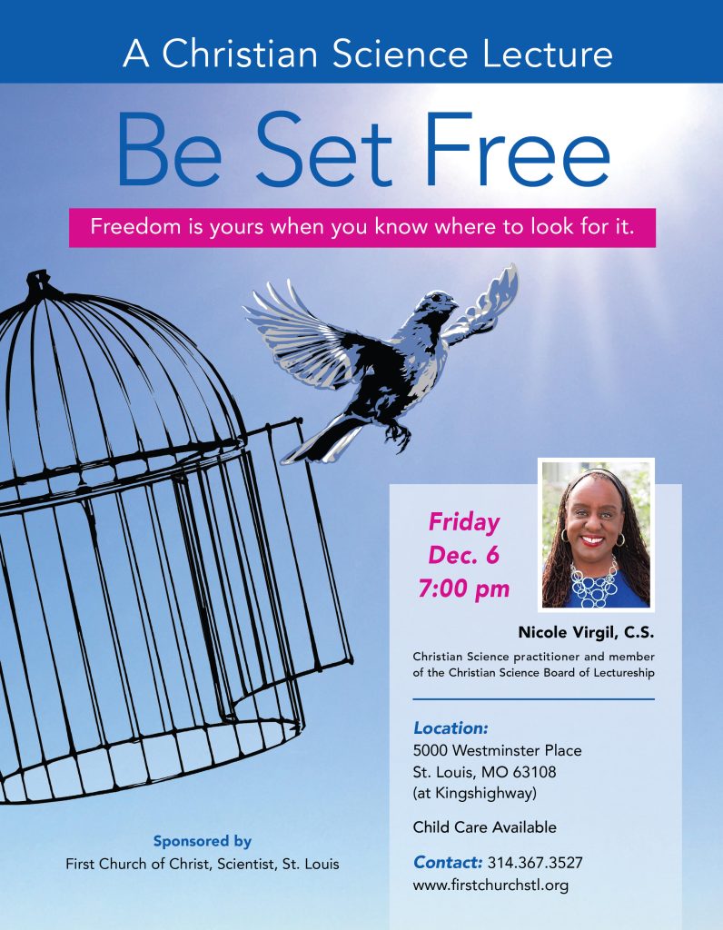 Be Set Free lecture Dec. 6 at 7 p.m.